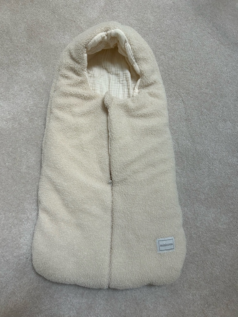 MiniCoton Cozy Cream Sherpa Baby Footmuff